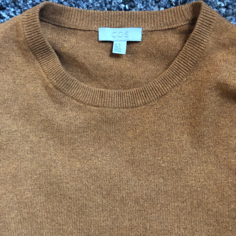 COS Brown Dress Sweater